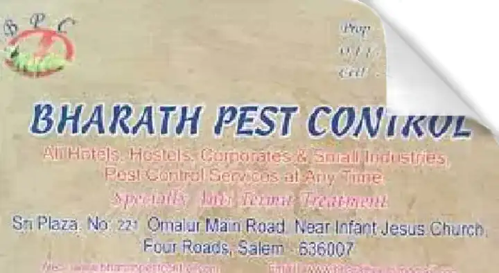 Pest Control Services in Salem  : Bharath Pest Control in Four Roads
