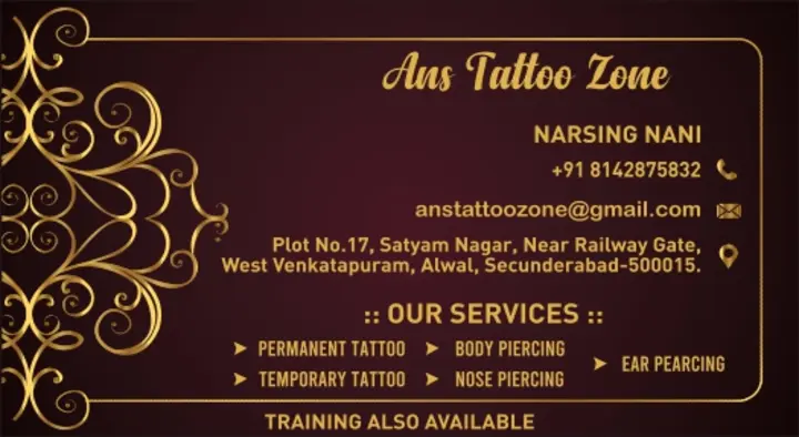 ANS Tattoo Zone in Alwal, Secunderabad