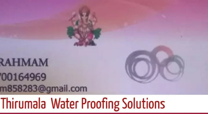Thirumala Water Proofing Solutions in Subash Nagar, Siddipet