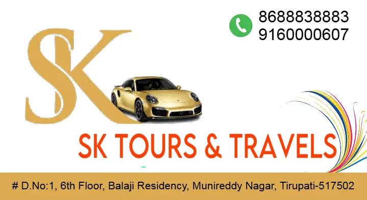 SK Tours and Travels in Munireddy Nagar, Tirupati