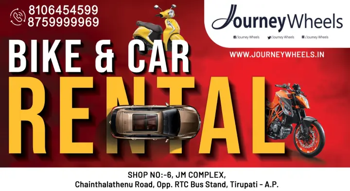 Journey Wheels Bike and Car Rentals in Kothapalli