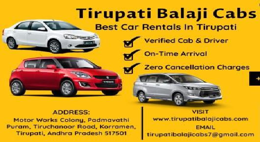 Self Drive Car Rental Agencies in Tirupati  : Tirupati Balaji Cabs in Korramen