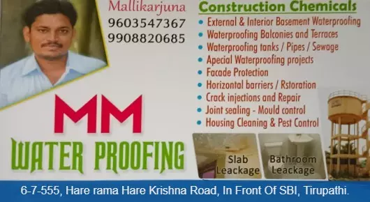 Pest Control Services in Tirupati : MM Water Proofing in Hare Rama Hare Krishna Road