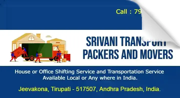 Srivani Transport Packers and Movers in Jeevakona, Tirupati