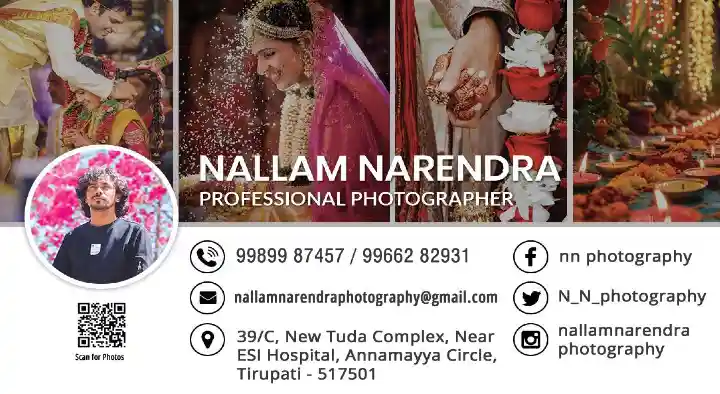 Nallam Narendra Professional Photographer in Annamayya Circle, Tirupati
