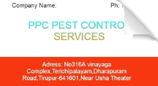 PPC Pest Control Services in Dharapuram Road, Tirupur