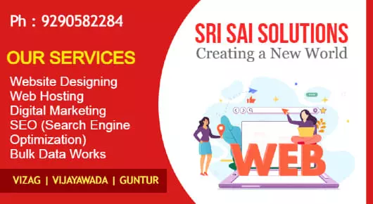 Website Development Companies in Vijayawada (Bezawada) : Sri Sai Solutions in Eluru Road