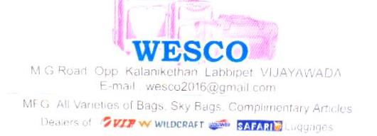 Luggage Bags Dealers in Vijayawada (Bezawada) : WESCO in Labbipet