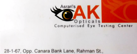 Asraris AK Opticals in Eluru Road, Vijayawada
