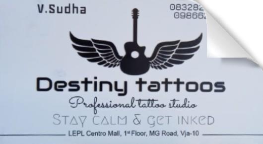 Tattoo Studio in Vijayawada (Bezawada) : Destiny Tattoos in MG Road
