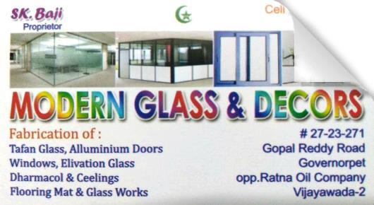 Modern Glass and Decors in Governorpet, Vijayawada