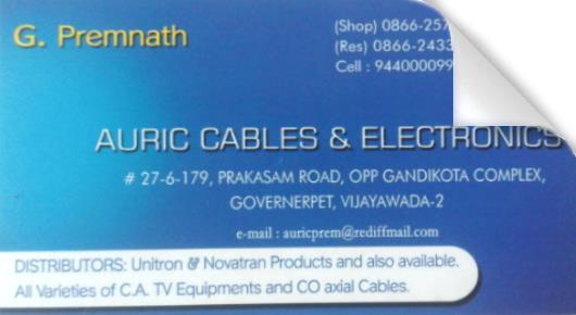 Auric Cables and Electronics in Governorpet, Vijayawada