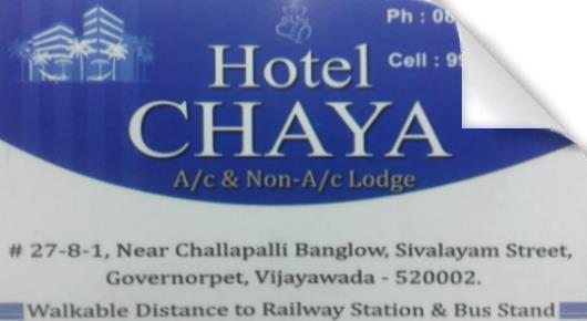 Hotel Chaya  in Governorpet, Vijayawada