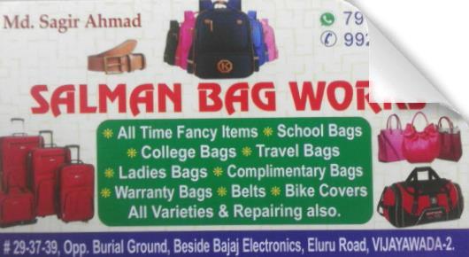 Luggage Bags Dealers in Vijayawada (Bezawada) : Salman Bag Works in Eluru Road