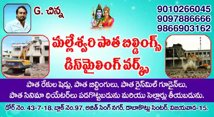 Malleswari Old Building Dismanlting Works in Ajit Singh Nagar, Vijayawada