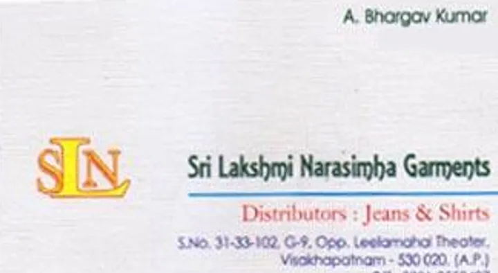 Services Sales in Visakhapatnam (Vizag) : Sri Laksmi Narasimha Garments in Visakhapatnam