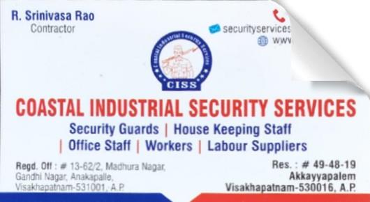 Coastal industrial security services in Anakapalle, Visakhapatnam
