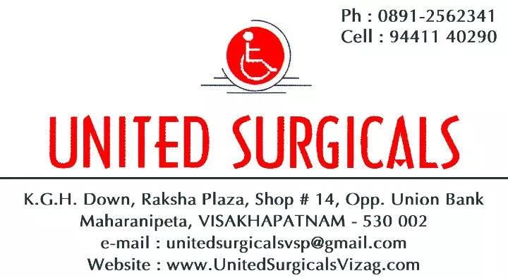 Surgical Health Care Products in Visakhapatnam (Vizag) : United Surgicals in maharanipeta