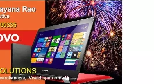 Computer And Laptop Sales in Visakhapatnam (Vizag) : Saga Solutions - Lenovo Exclusive Store in Dwarakanaagar