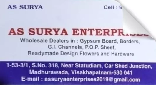 Interior Works And Decorators in Visakhapatnam (Vizag) : AS Surya Enterprises in Madhurawada