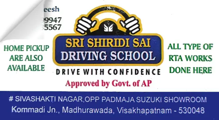 Sri Shiridi Sai Driving School in Madhurawada, Visakhapatnam