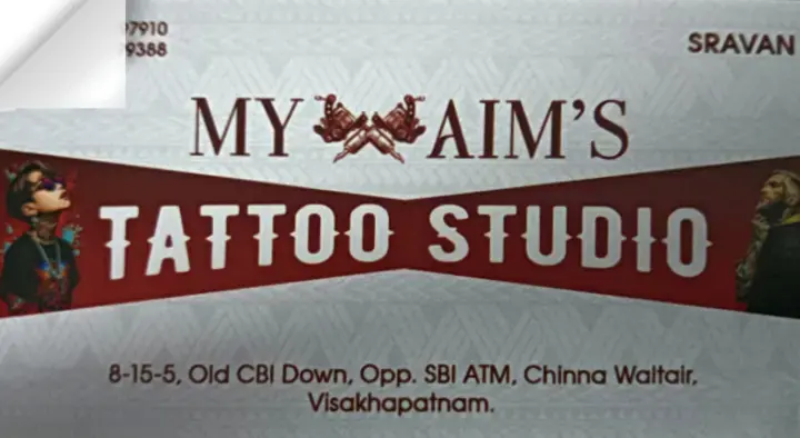 MY Aims Tattoo Studio in Chinna Waltair, Visakhapatnam