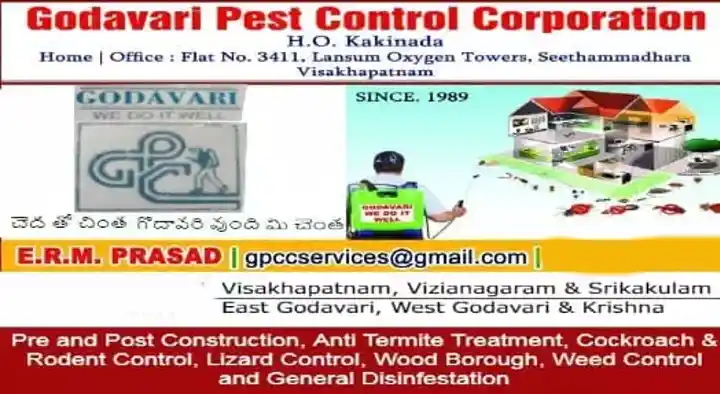 Pest Control Services in Visakhapatnam (Vizag) : Godavari Pest Control Corporation in Seethamadhara