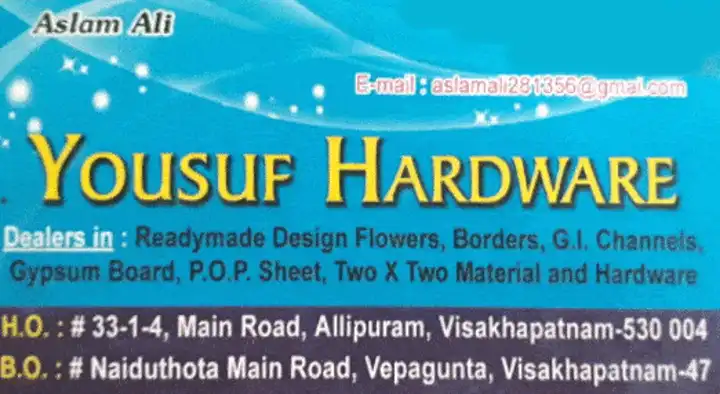 Yousuf Hardware in Allipuram, Visakhapatnam