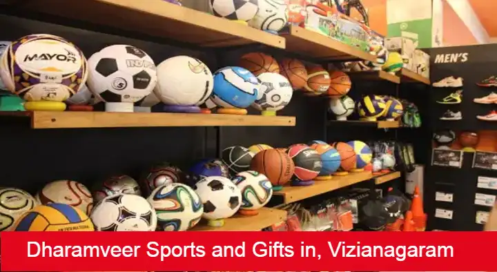Sports Shops in Vizianagaram  : Dharamveer Sports and Gifts in Kothagraharam