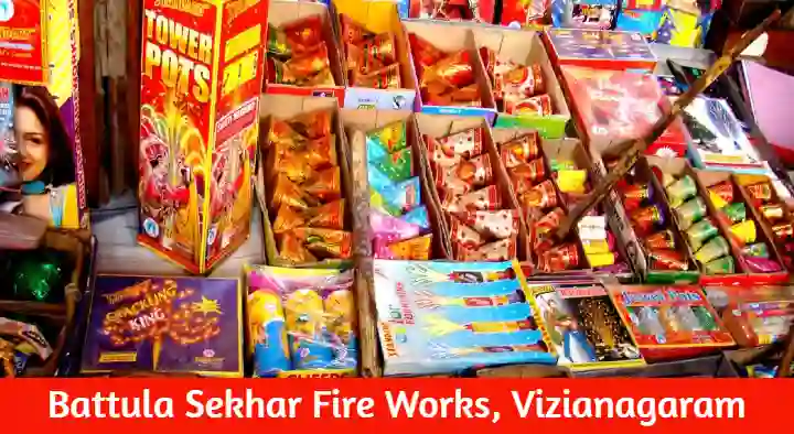 Battula Sekhar Fire Works in MG Road, Vizianagaram