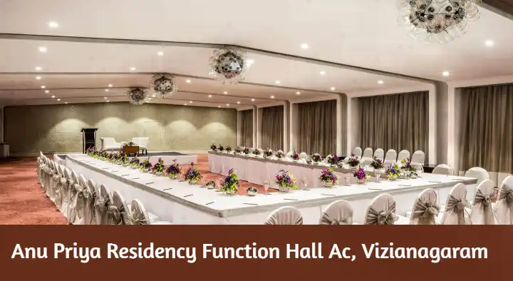 Anu Priya Residency Function Hall Ac in MG Road, Vizianagaram