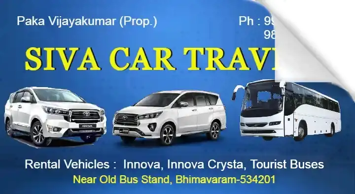 Innova Crysta Car Services in West_Godavari  : Siva Car Travels in Bhimavaram