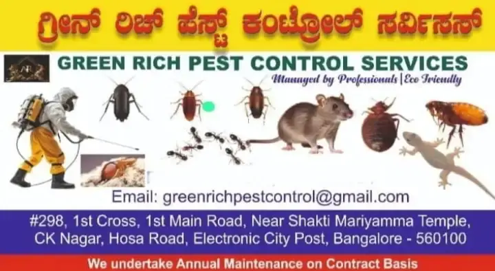 Green Rich Pest Control Services in CK Nagar, Bangalore
