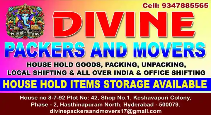 Divine Packers and Movers in Hastinapuram, Hyderabad