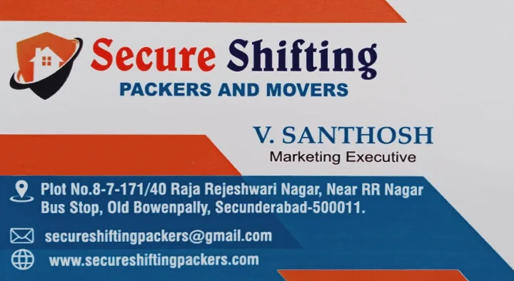 Secure Shifting Packers and Movers in Old bowenpally, Hyderabad