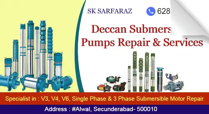 deccan submersible pumps borewell motor repair and service alwal in hyderabad,Alwal In Visakhapatnam, Vizag