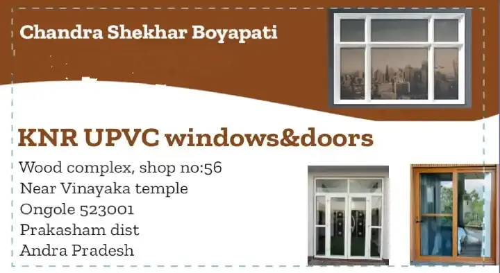 KNR UPVC Windows and Doors in Venkateswara Colony, Ongole