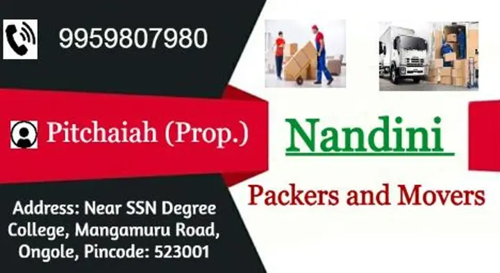 Nandini Packers and Movers in Mangamuru Road