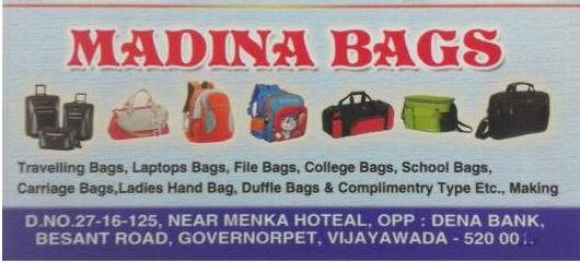 Luggage Bags Dealers in Vijayawada (Bezawada) : Madina Bags in Governorpet