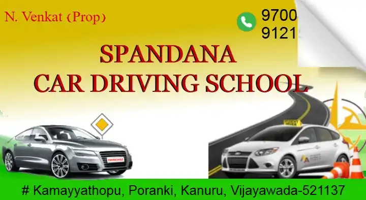 Spandana Car Driving School in Poranki, Vijayawada