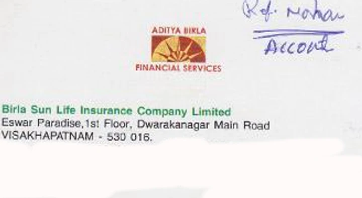Insurance Companies in Visakhapatnam (Vizag) : Adithya Birla Finanicial Services in Dwarakanagar