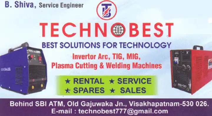 Inverter Welding Machine in Visakhapatnam (Vizag) : Techno Best in Old Gajuwaka