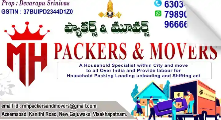 MH Packers and Movers near New Gajuwaka in Visakhapatnam