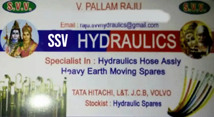Hydraulic Earth Moving Spare Parts in Visakhapatnam (Vizag) : SSV HYDRAULICS in Industrial Estate