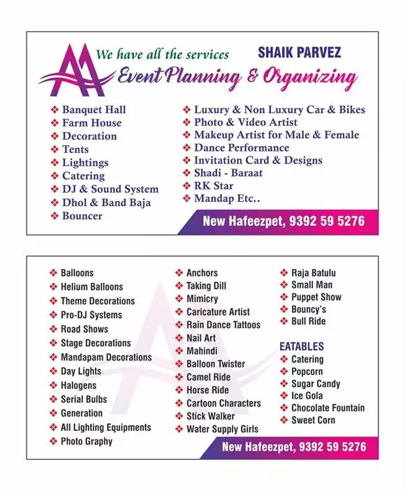 aa event management hafeezpet in hyderabad - Photo No.0