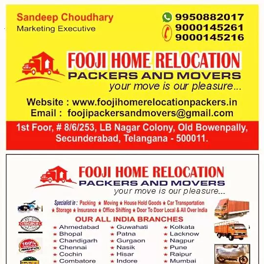 fooji packers and movers secunderabad in hyderabad - Photo No.15