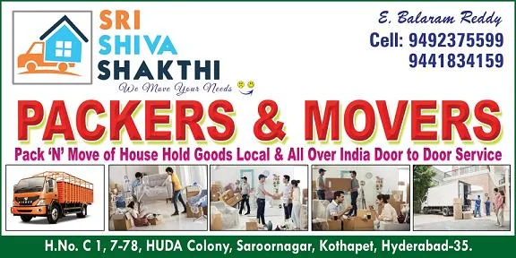 sri shiva shakthi packers and movers saroor nagar in hyderabad - Photo No.36