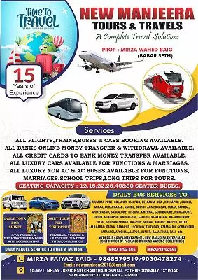 new manjeera tours and travels pothireddypally in sangareddy - Photo No.0