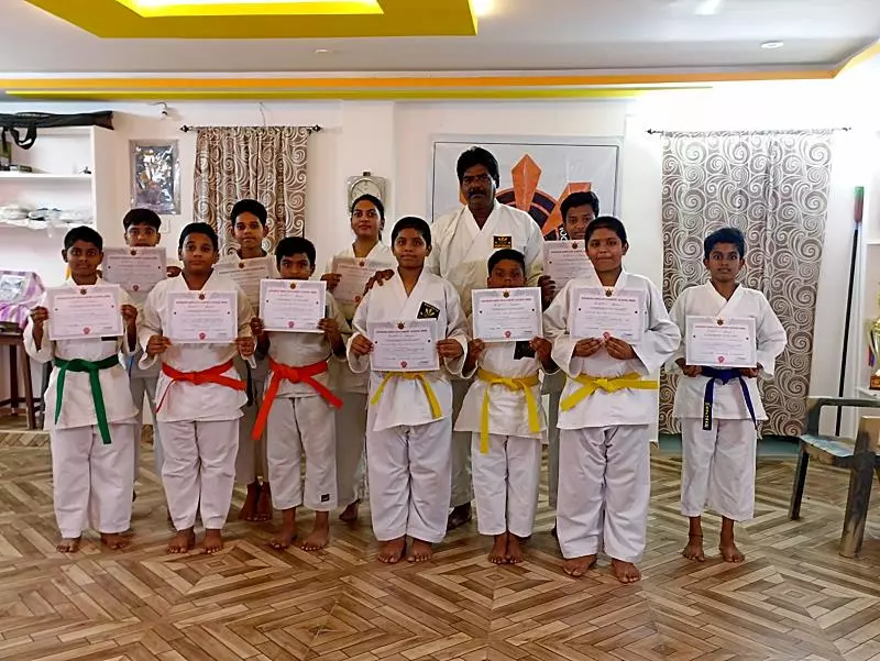 Students Kofukan Karate Club Nunna In Vijayawada - Photo No. 71