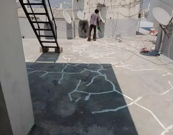 waterproofing slab leakage mogalrajpuram in vijayawada - Photo No.3